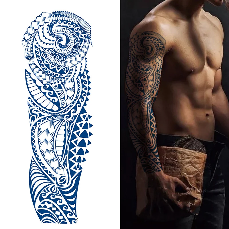 

Semi-Permanent Tattoo Packs Full Arm Body Art Stickers Temporary Tattoo For Women Adult Man Herbal Tattoo Stickers Waterproof