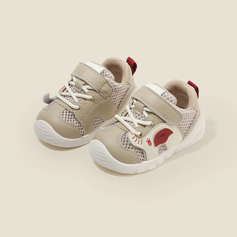 2025 New Mesh Sport Shoes For Toddler Girls Breathable Sneakers Shoes For Kids Boys Pink Khaki Casual Spring Shoes For Baby