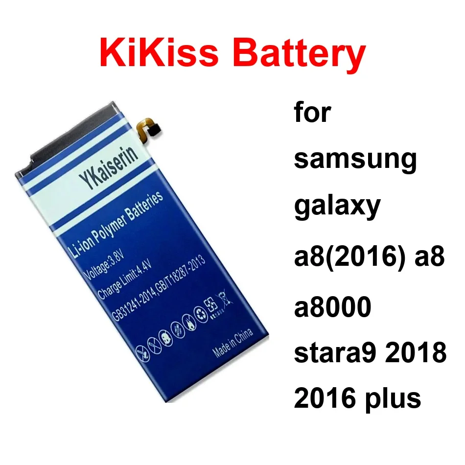 

3800-5000Mah For Samsung Galaxy A82016 A8 A8000 STARA9 2018 2016 Plus Mobile Phone Battery EB-BA530ABE EB-BG885ABU EB-BA730ABE