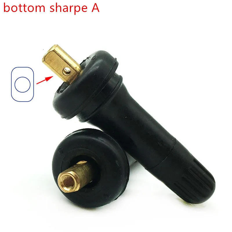 4pc TPMS Rubber Snap-in Tire Pressure Sensor Valve Stem Service Kit Replacemen for 17-20008 20008 Tire Valves for BUICK