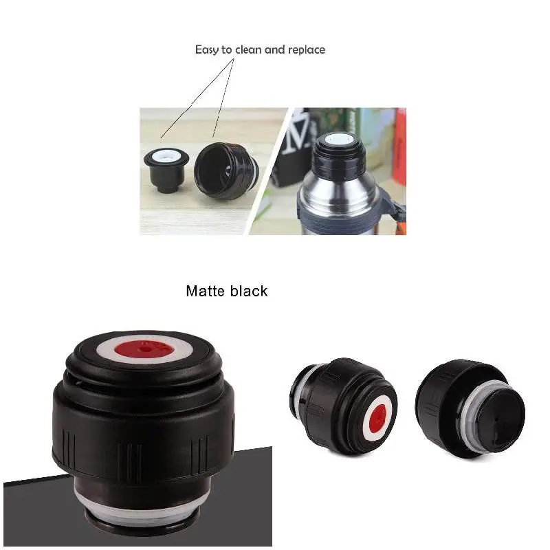 Multiple Size Water Bottle Cap 4.5cm/5.2cm Vacuum Flask Lid Thermos Bottle Cap Stopper Travel Cup Replacement Cover Thermos Cup