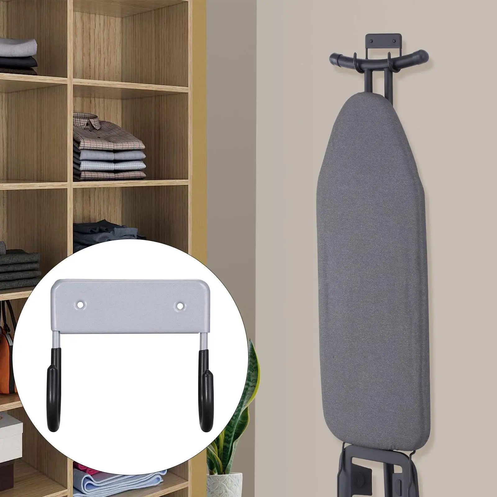 

Iron Board Wall Hanger Organizer Over Door Ironing Board Holder Ironing Hanger Ironing Board Holder for Rooms