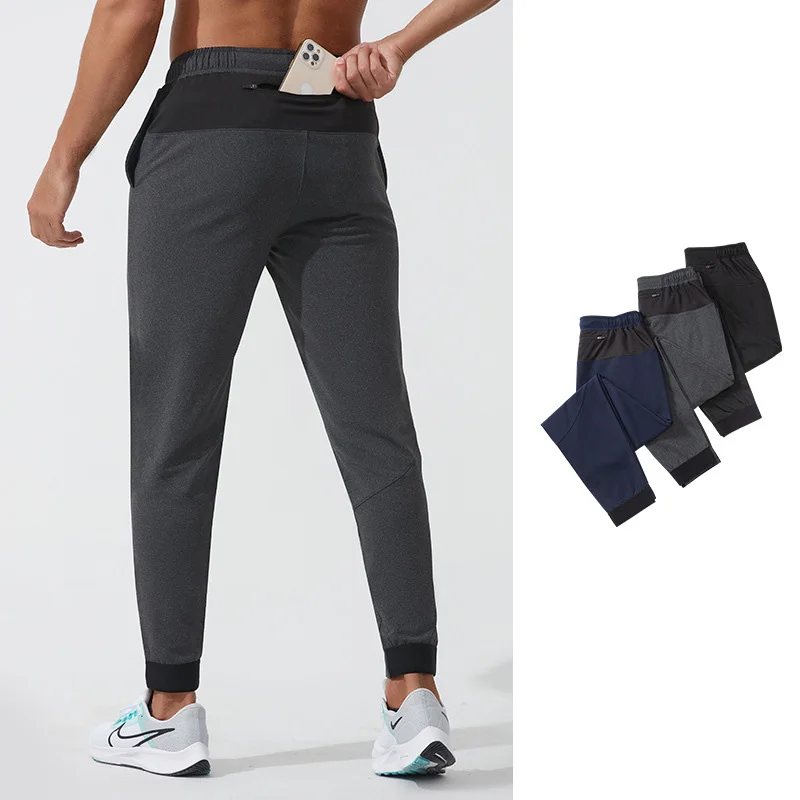 

Men Running Sport Pants With Zipper Pockets Football Training Joggings Sweatpants Basketball Soccer Trousers For Male CK22008