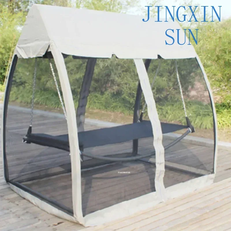 Outdoor Hammocks Rocking ron Swings Outdoor Balcony Garden Swings Courtyard Open-air Tent Outdoor Hammock Anti-rollover L