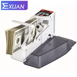 V40 Portable Banknote Bill Counter Multi-country Banknotes Mini Compact Banknote Counting Machine Handheld Counting Machine