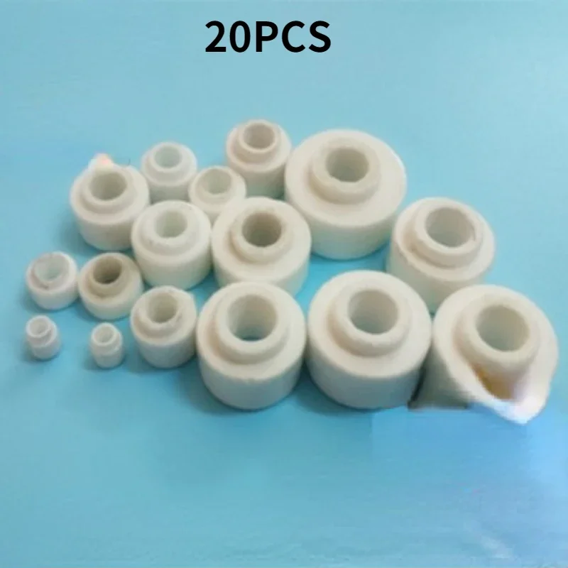 20PCS High Temperature Ceramic Insulating Beads Steatite Ceramic Heat Insulation Beads Porcelain Joint Terminal Ceramic Gasket