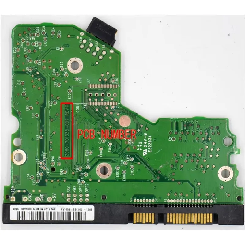 Placa de circuito para disco duro Digital, accesorio para modelos REV A/Western, 2060, 701335, 2060, 005 , 2061-701335-B00/80GB, 701335 GB ,160GB,