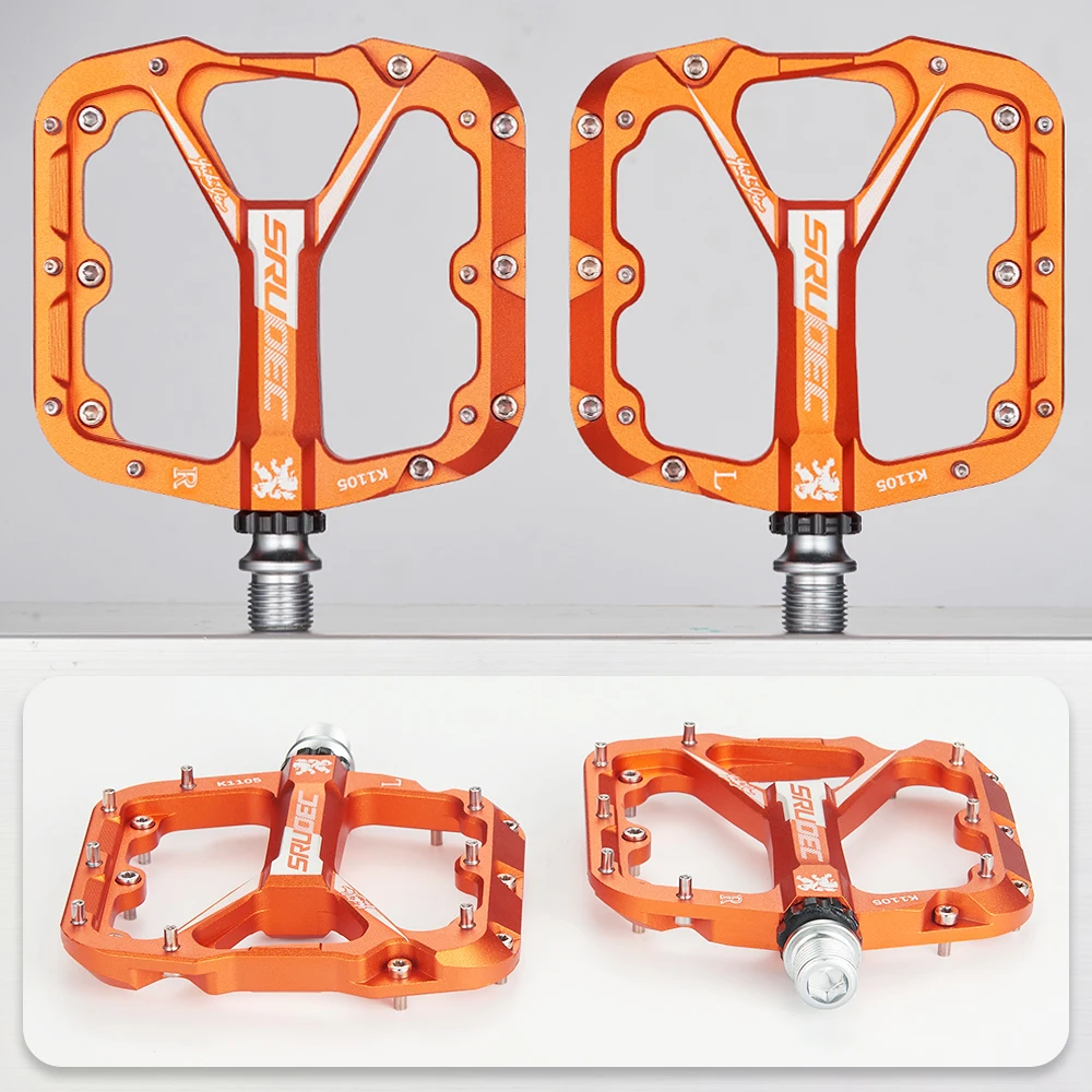 3-Lager Fahrradpedale CNC Ultraleicht BMX MTB Rennrad-Pedale Rutschfeste Große Plattform Breite Aluminium-Fahrradteile – Detail 6