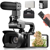 6K HD Video Cameras for Photography 64MP WiFi Professional Livestream Webcam Camcorder for YouTube Night Vision Vlogging Camera
