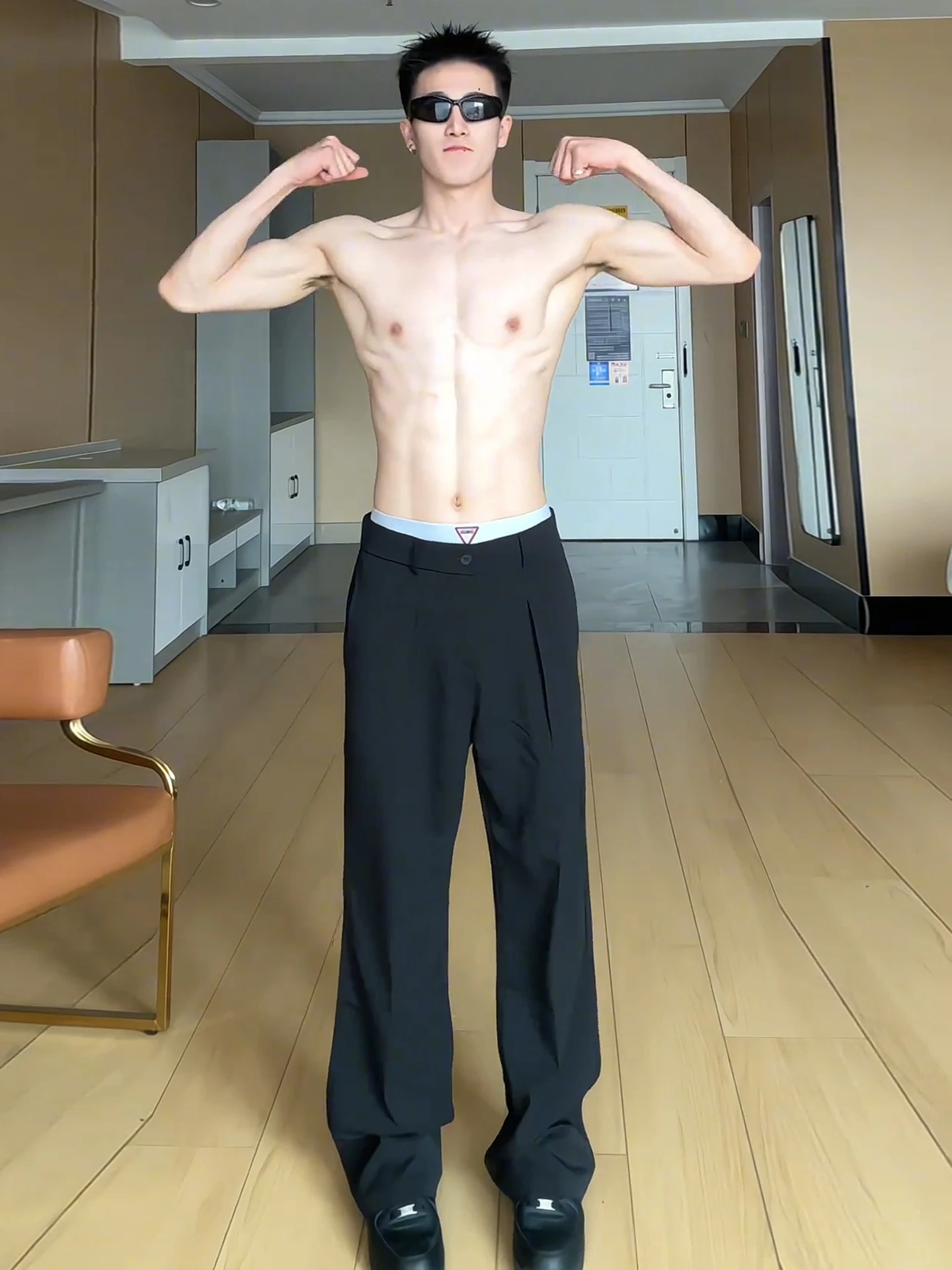 

Bla Slim Fit Micro Flared Knife West Pants Summer Thin Straight Leg Suit Trousers Casual Faionable Men's Clothing