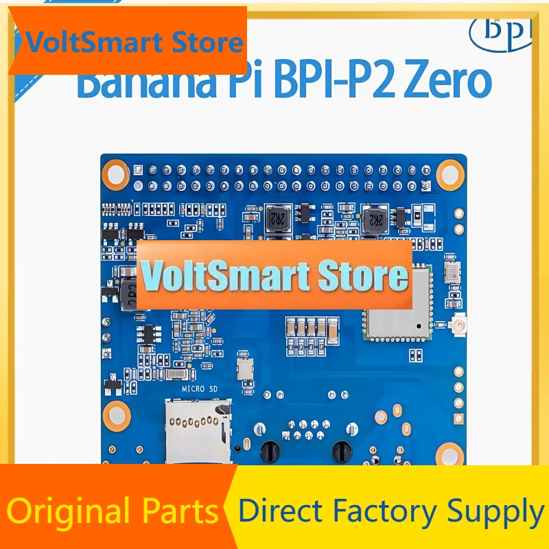 VoltSBanana Pi BPI-P2 Zero IoT Development Board Adopts Allwinner H3 Chip Design, Supports PoE Network Power Supply, 512M RAM, 8