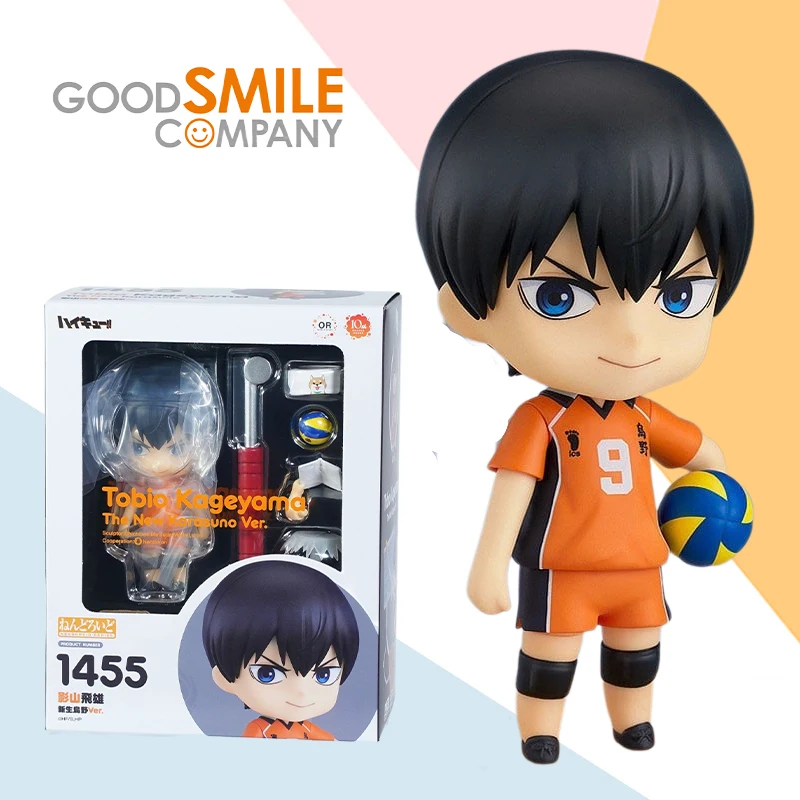 В наличии: Good Smile GSC Nendoroid 1455 Тобио Кагеяма, новая подвижная аниме-фигурка Karasuno, модель игрушки, подарок для детей