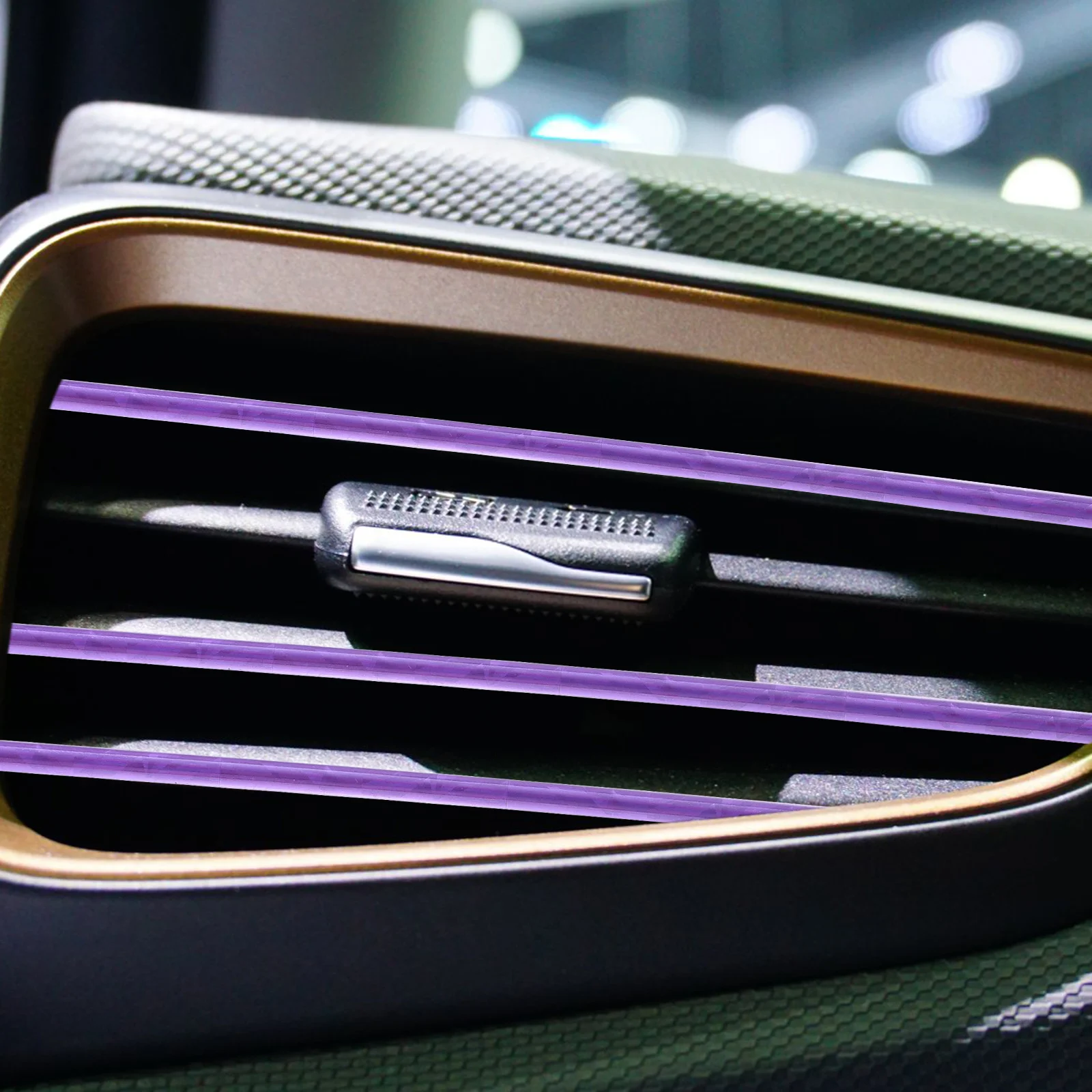 

10 шт., зажим для выхода автомобиля, яркий цвет, U-образная форма, вентиляционная отделка, стразы, декоративные полоски для автомобиля для интерьера автомобиля