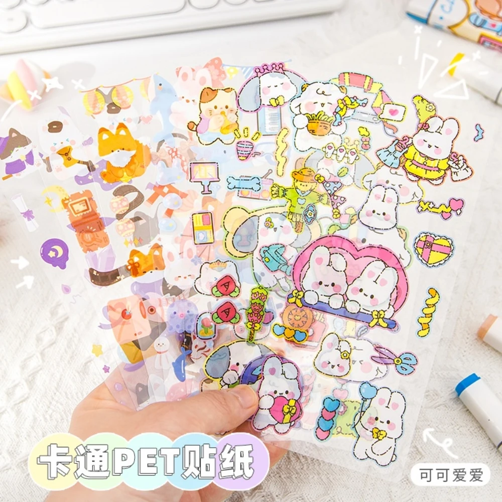 Hand Ledger Sticker Pet Cartoon Cute Ins Style Stationery