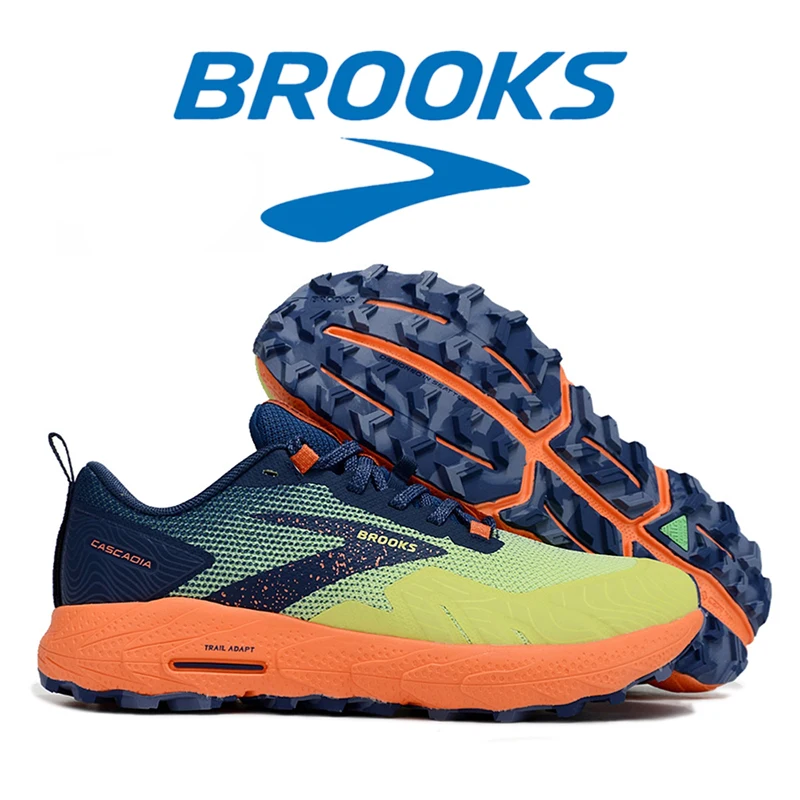 BROOKS Cascadia 17 Running Shoes  Men's Shoes Autumn and Winter Lightweight Sports Shoes Men's Shock-absorbing Rebound Shoes