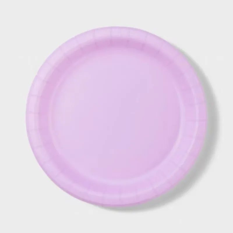 20ct 8.75" Dinner Paper Plates Light Purple
