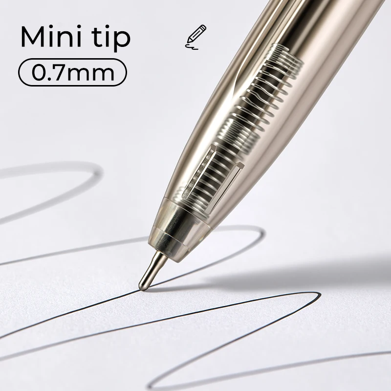 DELI Kugelschreiber, 0,7 mm, Büro-Kugelschreiber, 12 Stück/Box, glättendes Schreiben, Tinte mit geringer Viskosität, Schreibstifte, Büromaterial – Detail 5