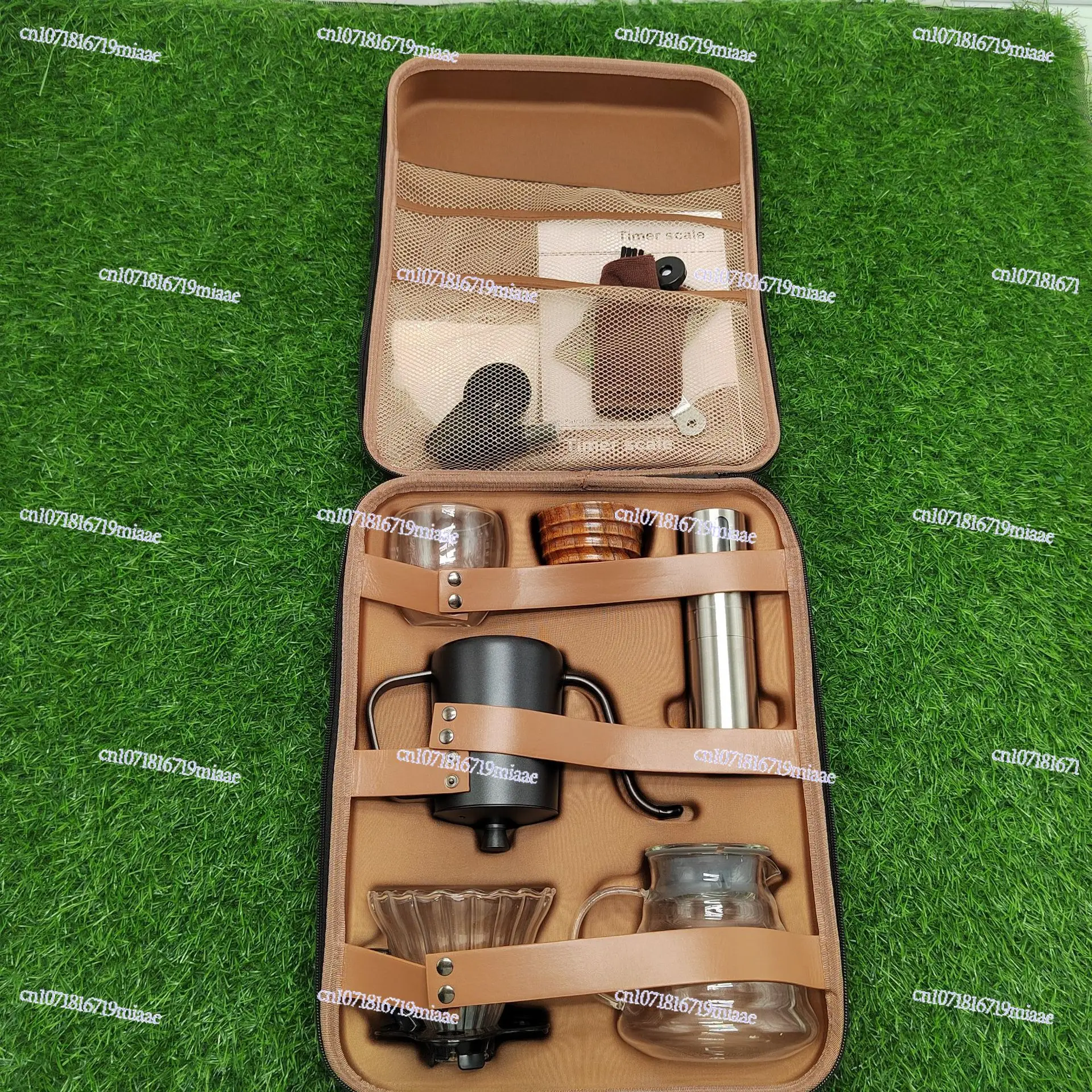 Customized New Drip Coffee Set Outdoor Portable Coffee Set Travel Home Drip Coffee Pot Storage Cover
