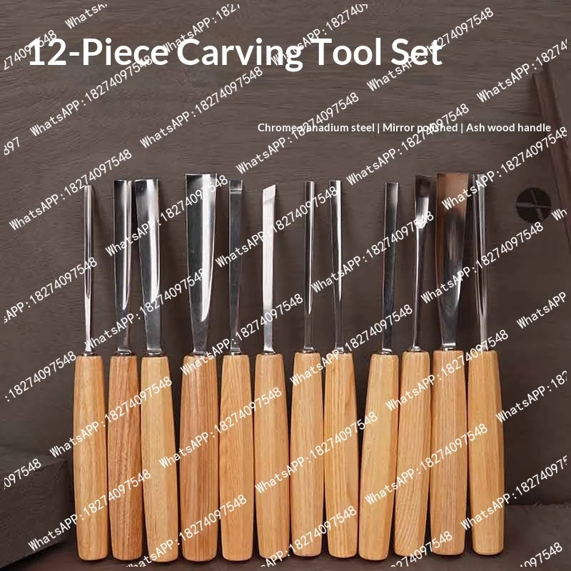 12pcs/set Wood Carving Kit Carving Knife, Carving Chisel, Hand  Knife Woodworking Piercing Tool Knife Wood Chisel Set