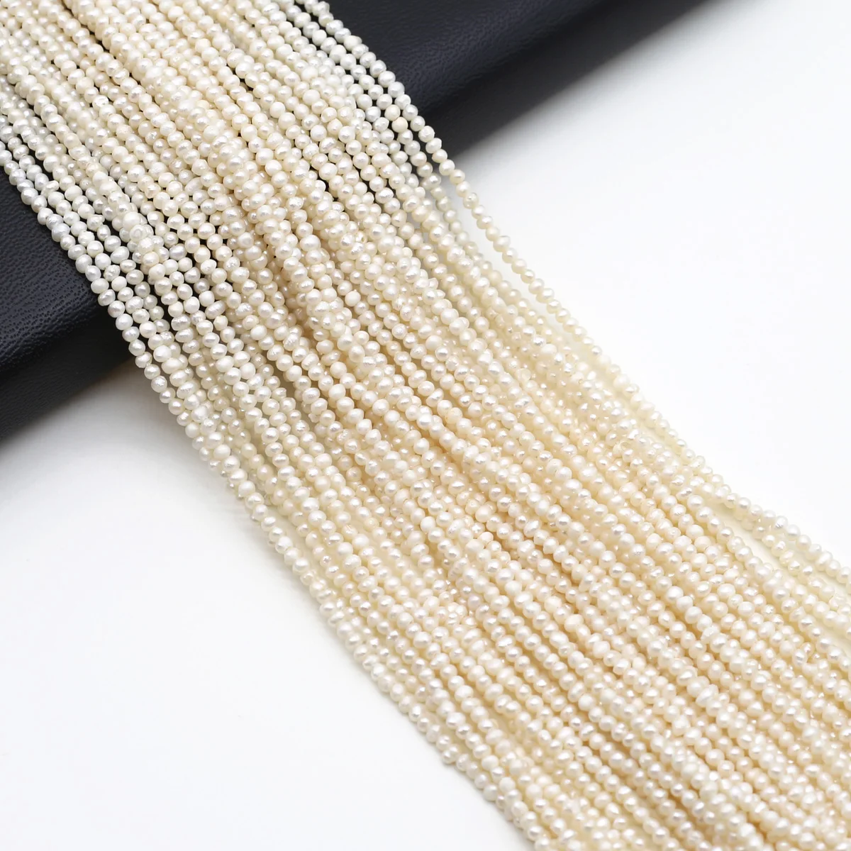 Natural Pearl Beads Irregular Small Cultured Freshwater Pearl Beaded for Jewelry Making Necklace Bracelet 1.8-2mm