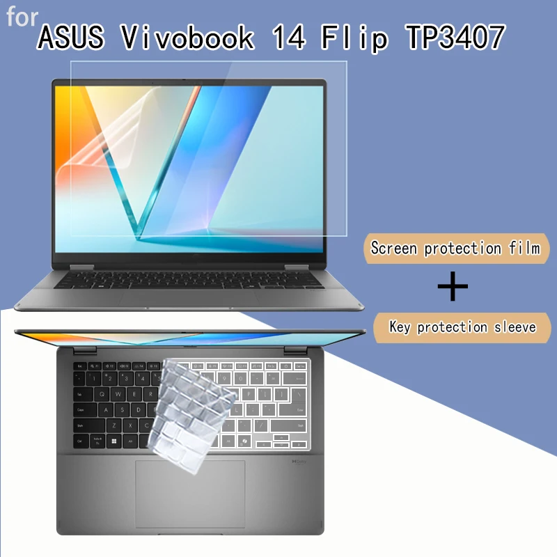 

Screen film TP3407 keyboard anti-reflective and anti-blue protective film suitable for ASUS Vivobook 14 flip notebook