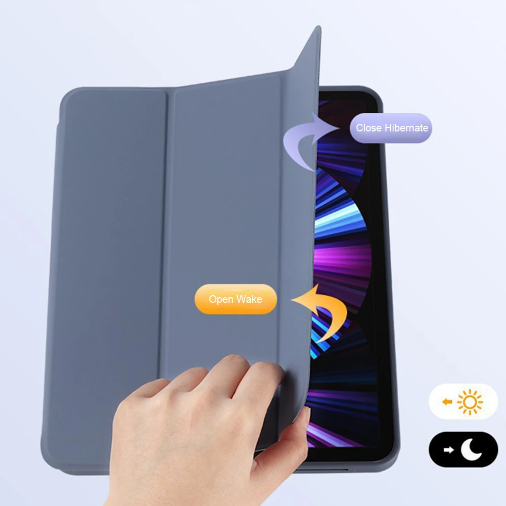 เคสสำหรับ iPad Air 5/4 2024 10.9นิ้ว, เคสแท็บเล็ตกันกระแทกและกันกระแทกอัตโนมัติเคสที่วางแท็บเล็ต