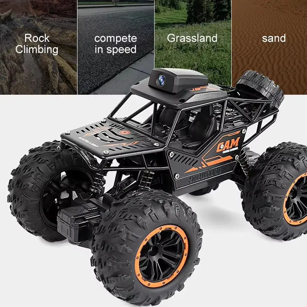 Intelligent Remote Control WIFI Camera Car Real Time Photography Aluminum Alloy High Speed Off-road Vehicle Strong