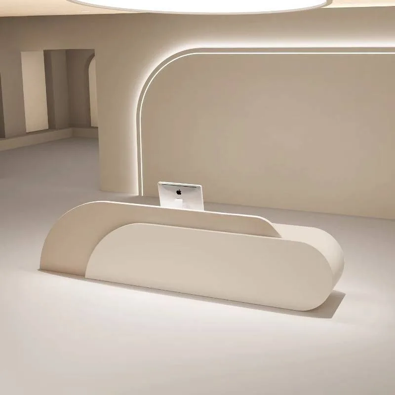Modern Counter Reception Desks Beauty Boutique Luxury Cashier Reception Counter Office Classic Empfangstresen Theke Furniture