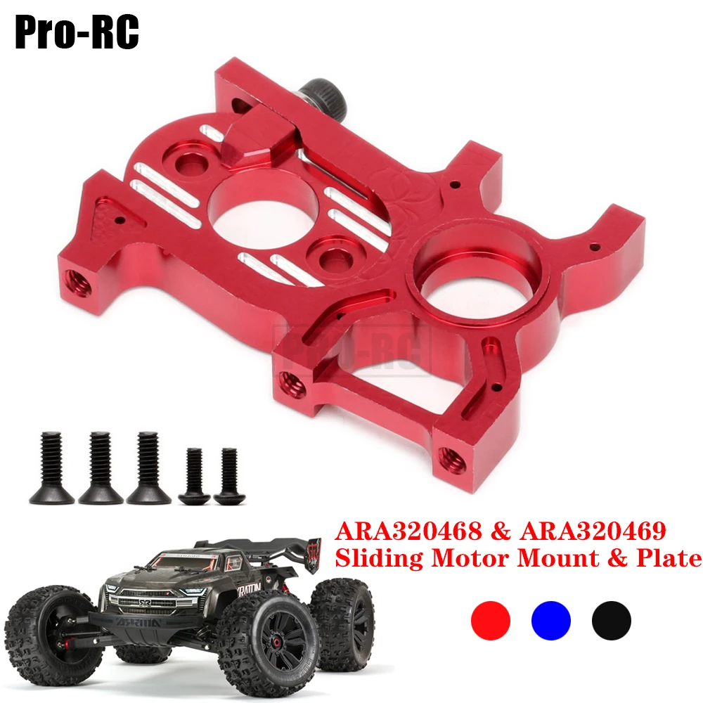 1Set Alloy Sliding Motor Mount Plate ARA320468 ARA320469 for ARRMA 1/8 Mojave Kraton Infraction Ntotrious 6S Limitless RC Part