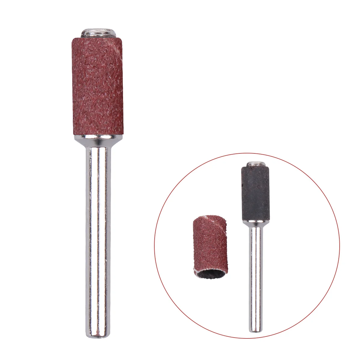 

1Set Manicure Emery Cloth Sanding Ring 80 Mesh Polishing Tool for Grinding Metal Plastic Wood Jade High Performance