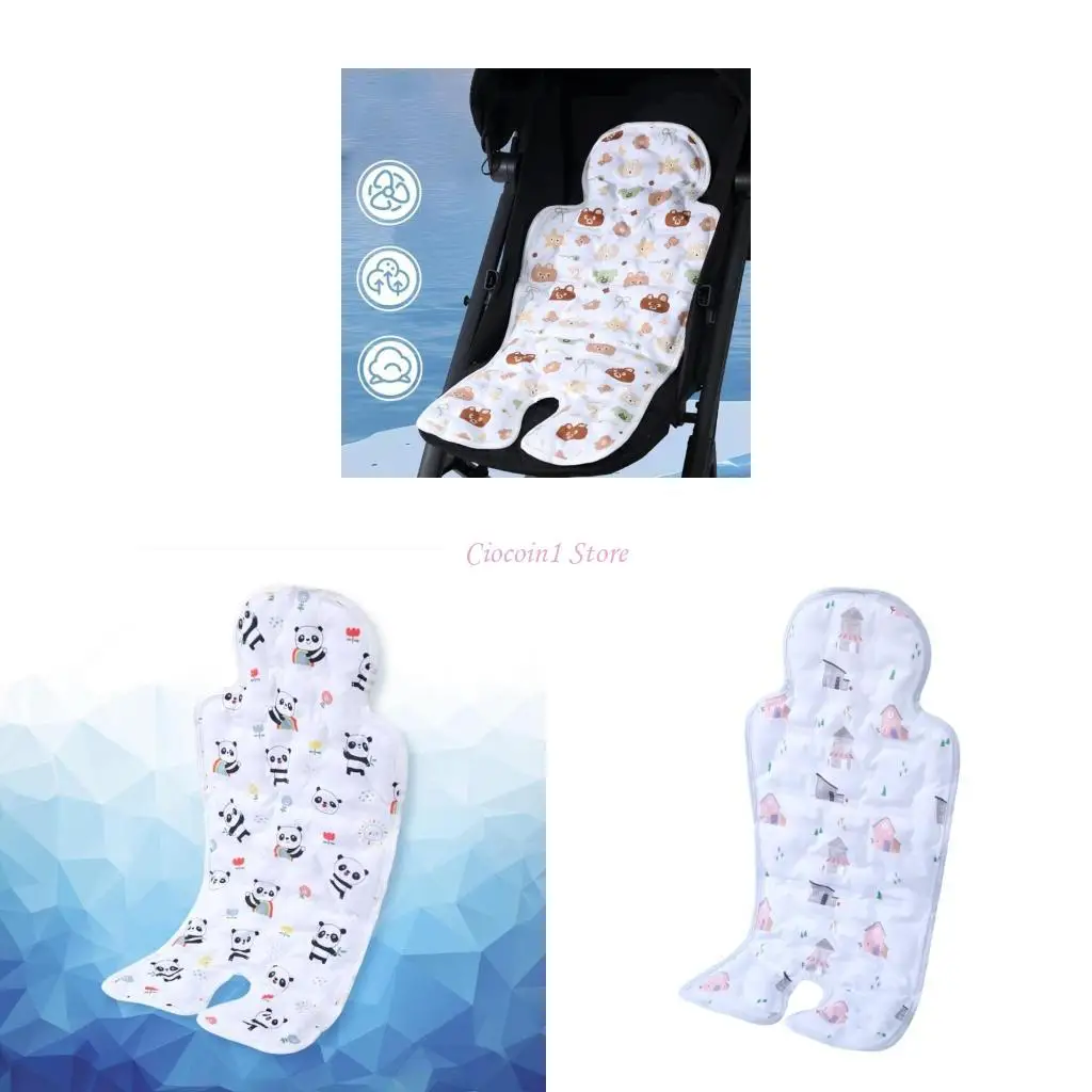 

Y1UB Pushchair Liner Soft & Comfortable Pram Cart Cushion for Strollers Carseat