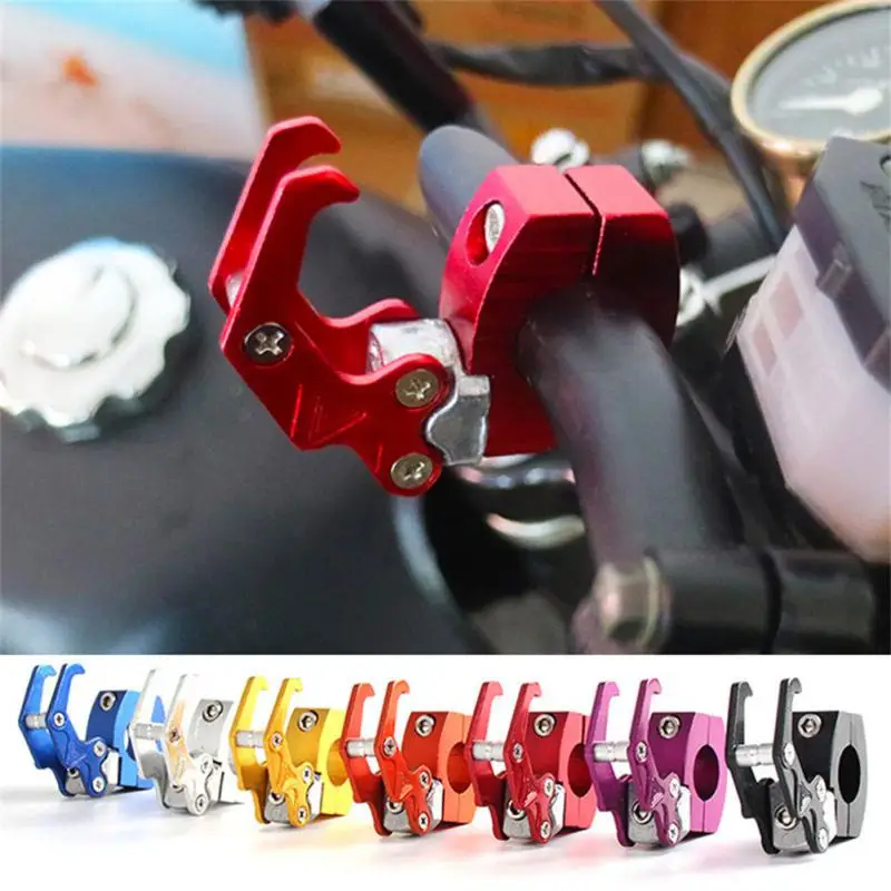 

Motorcycle Handlebar Storage Hook Scooter Luggage Bag Hanger Helmet Claw Hook Storage Bag Holder Aluminum Alloy Easy to Install