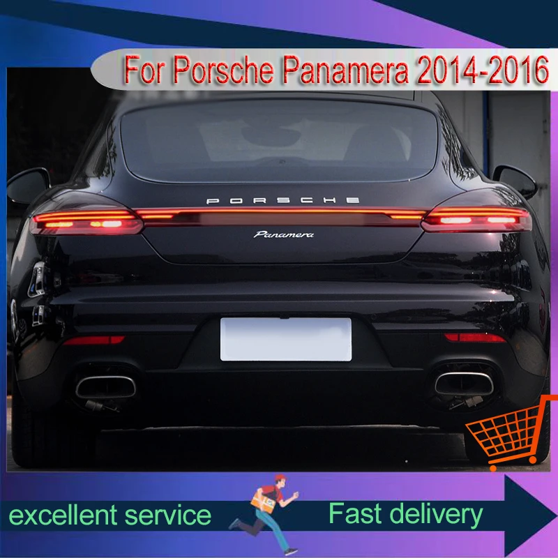 

Auto Taillight For Porsche 2014-2016 Panamera Tail Light DRL Newest Rear Lamp Turn Signal LED Bulbs Modified Brake Car Accessory