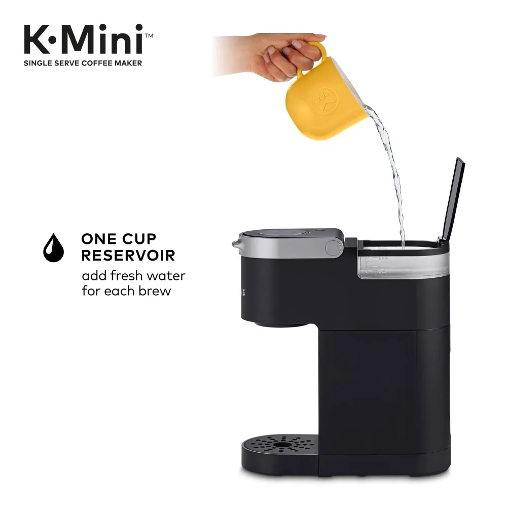 آلة صنع القهوة Keurig K-Mini ذات الخدمة الواحدة ، سوداء ، جديدة ، سوداء