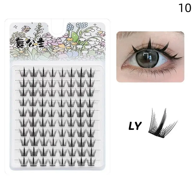 10 Rows Individual Eyelashes 8-13mm Cluster Lashes Natural Anime False Kake Extension Makeup Tools Glam