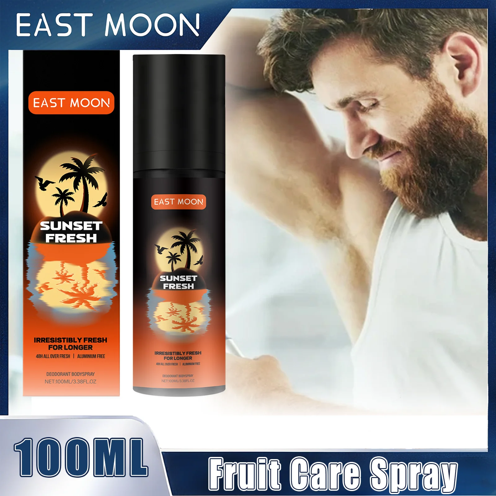 

Fruity Deodorant Spray Men's Refreshing Sweat Odor Reducing Odor Lasting Fragrance And No Greasy Portable Perfume Spray For Men
