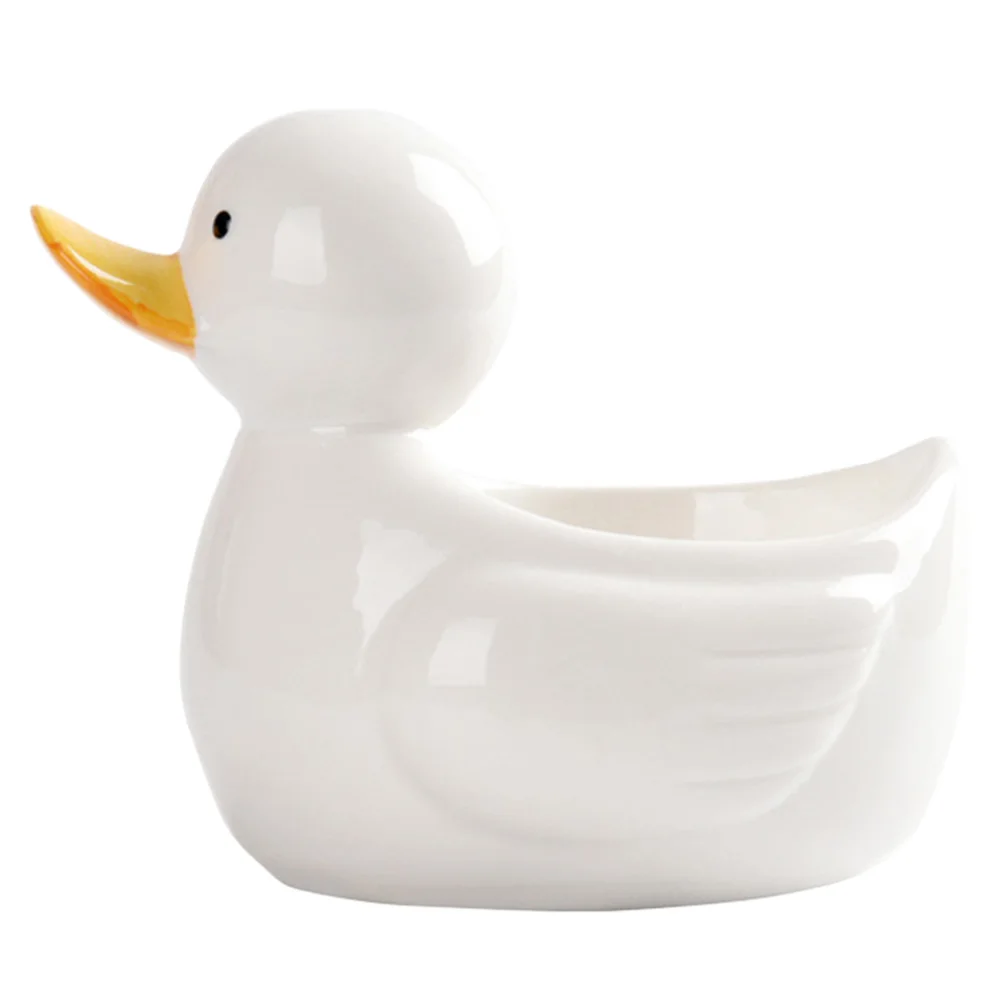 

1Pcs Duck Shaped Ceramic Bowl Creative Dessert Breakfast Snack Sushi Food Serving Container for Family Party Wedding Restaurant