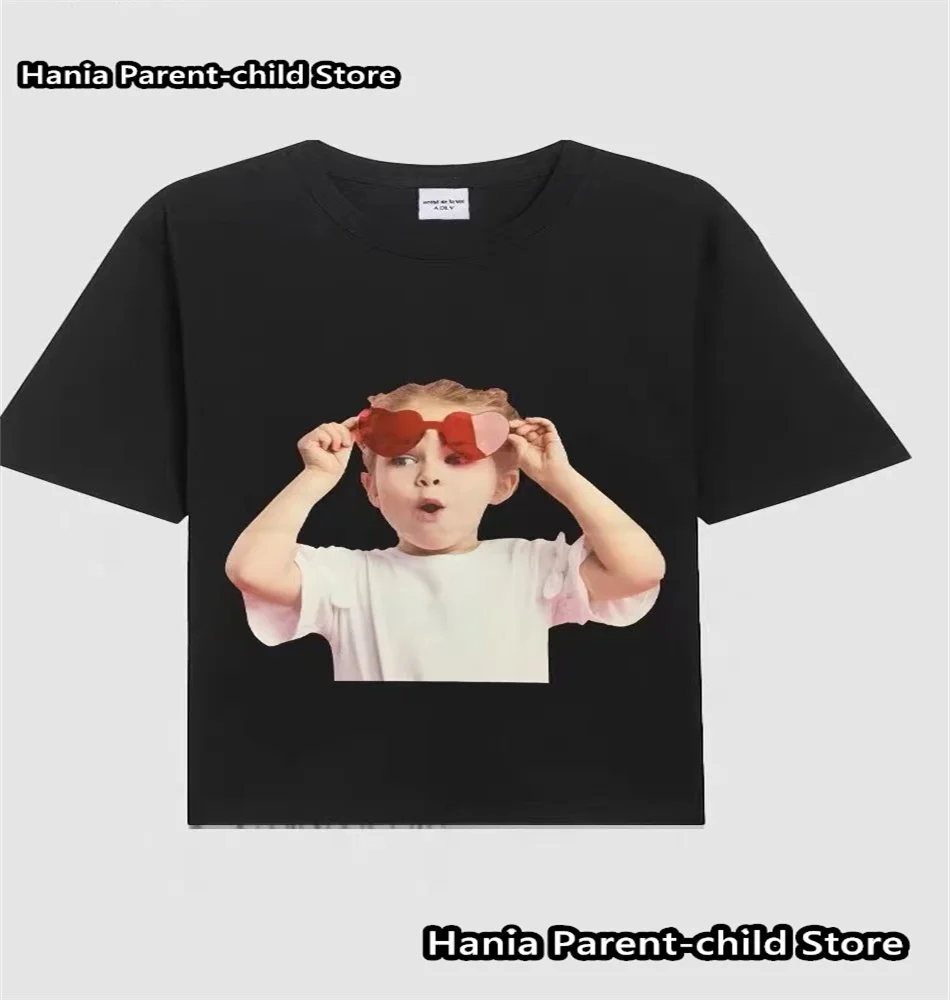 

Mens Summer ADL Fashion T-shirts Cute Baby Pattern Korean Style Men's Short Sleeve Tops Casual Loose Fashion Tees