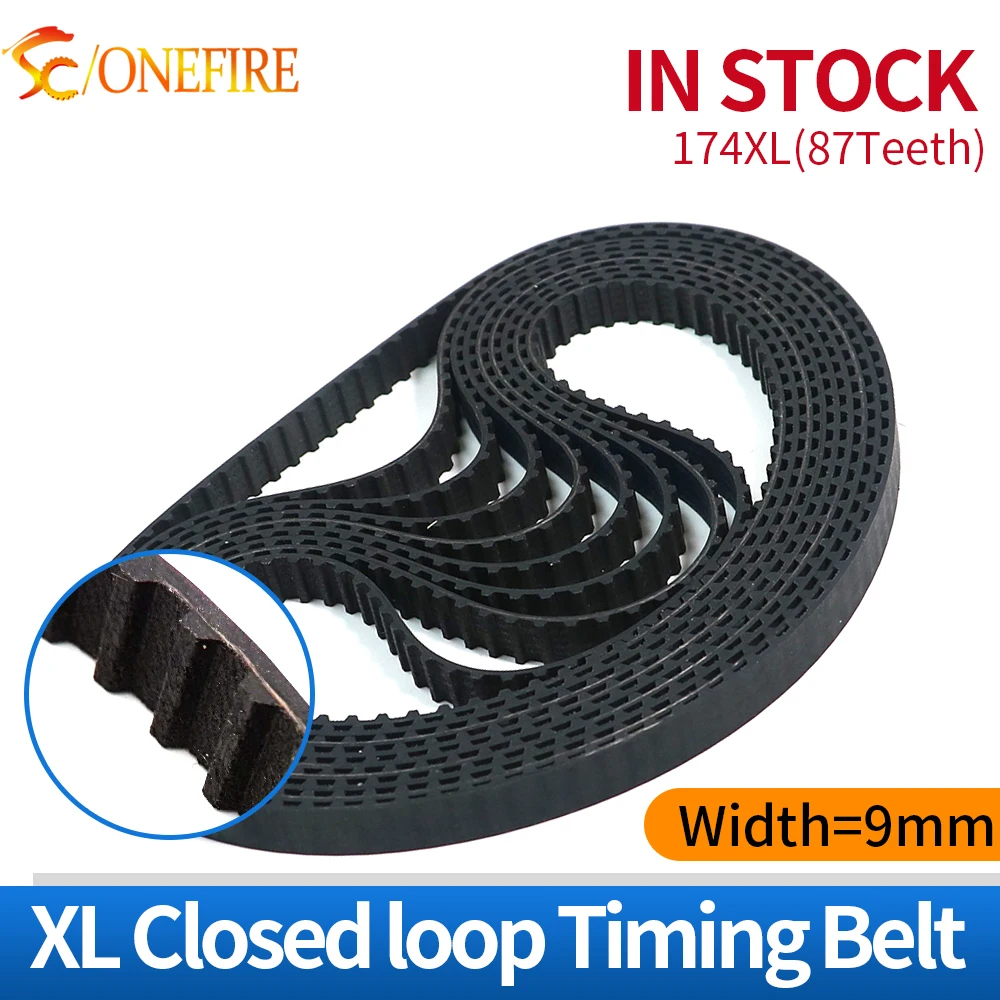 174XL-9 مؤقت اشتعال الملعب = 5.08 مللي متر حزام مطاطي عرض 9 مللي متر XL حزام لأحزمة متزامنة باستخدام الحاسب الآلي