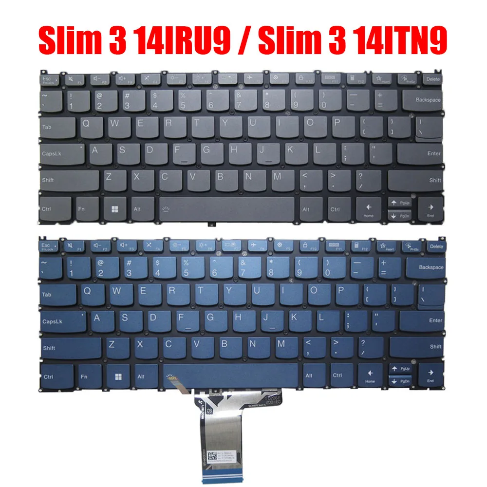 

Laptop Keyboard For Lenovo For IdeaPad Slim 3 14IRU9 Slim 3 14ITN9 English US With Backlit New