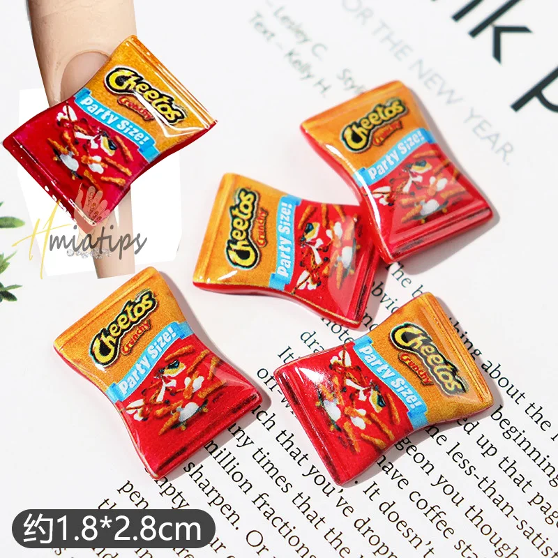 10pcs Chetos Kawaii Candy Charms Resin Parts Handmade DIY Nail Art Big Decoraiton Accessories