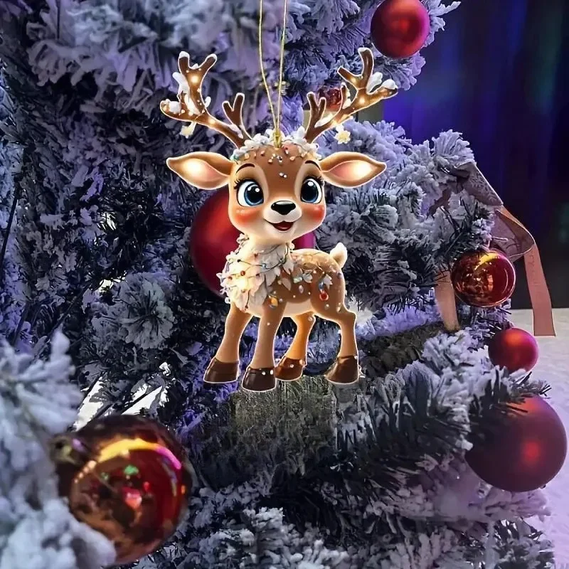 

Christmas Decoration Deer Xmas Tree Elk Ornament Home Decor Reindeer Merry Christmas Gift Natal Navidad Noel Happy New Year 2025