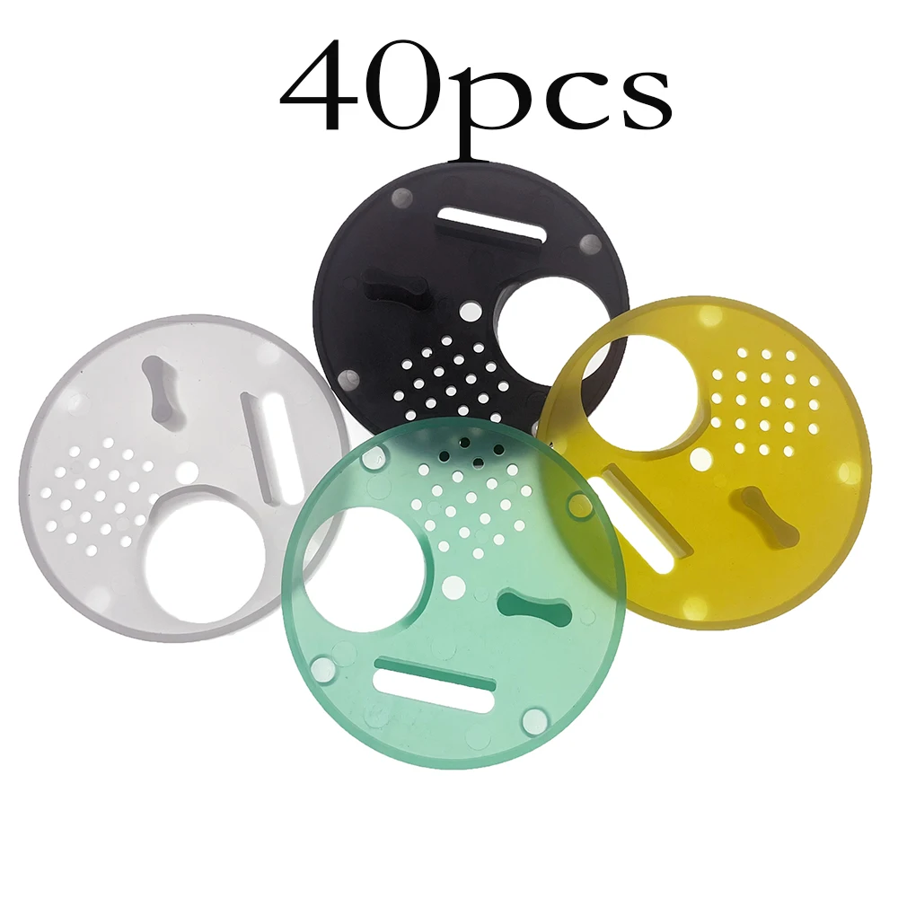 40PCS Queen Hive Entrance Circular Discs Round Reducer Excluder Wide Opening Exit And Enter Attchment To Nuc Or Hive Boxes Bee