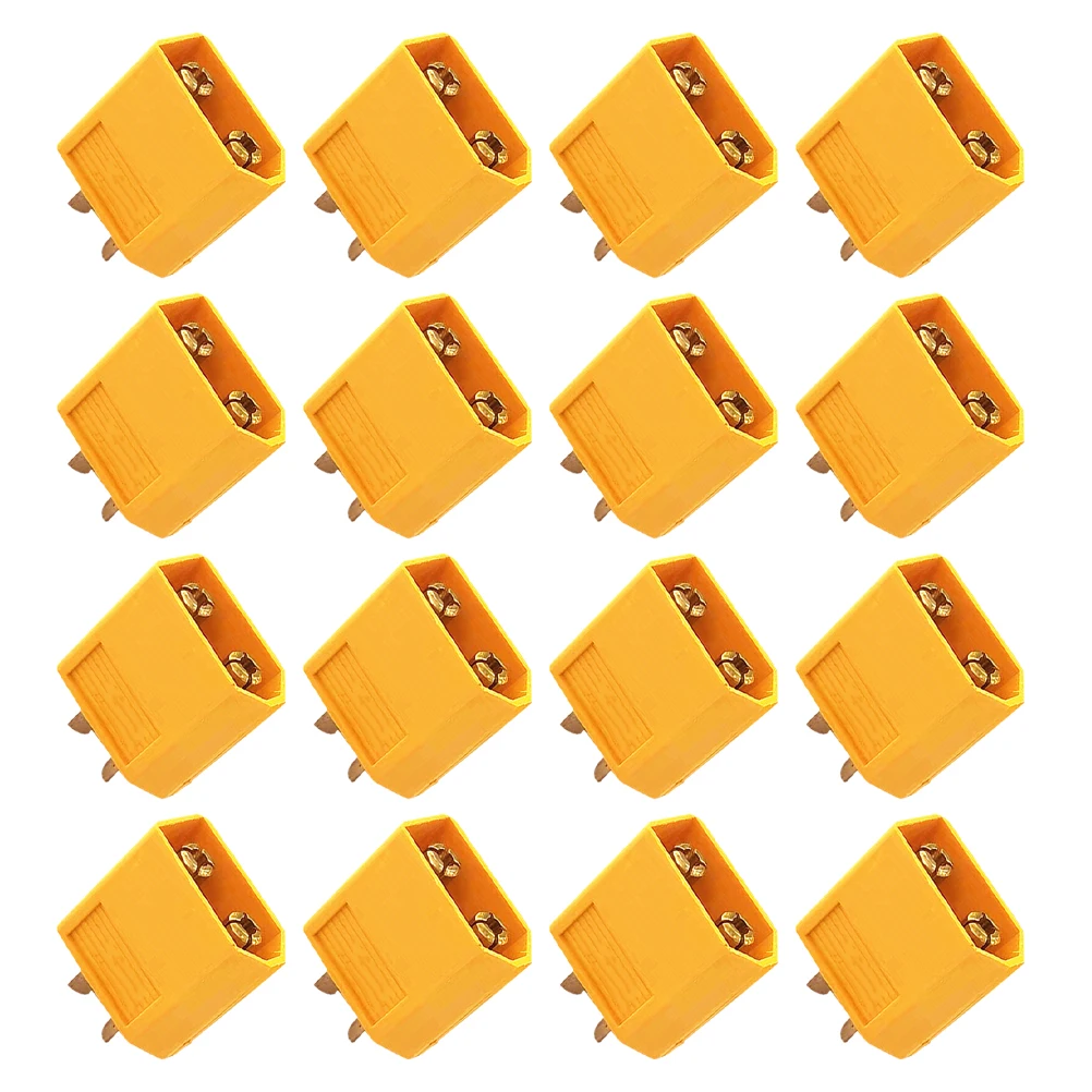

10 Pairs Power Connectors Copper PA Material Male Female Plugs Secure Connection Motor Chargers Electrical