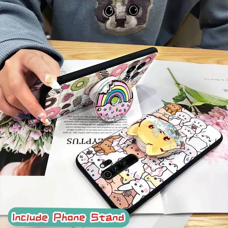 Durable Cartoon Phone Case For VIVO IQOO13 Simplicity Kickstand Fashion Design Soft Case Rotatable stand cute quicksand