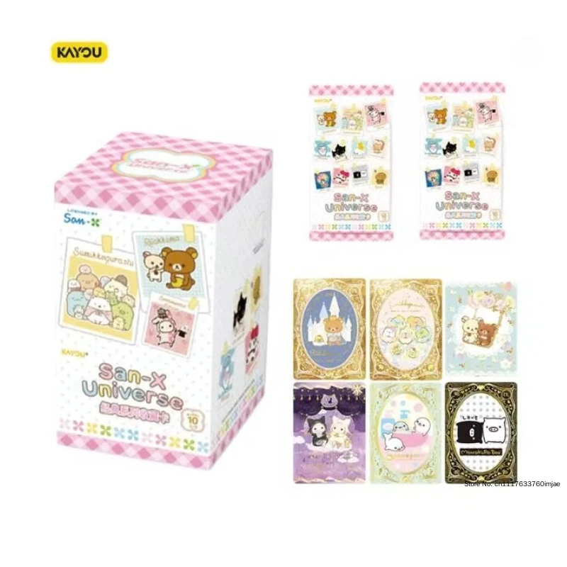 100% Authentic Kayou San-X Universe Collectible Trading Cards Rilakkuma Sumikko Gurashi Cute Character Cards Kawaii Anime Gift