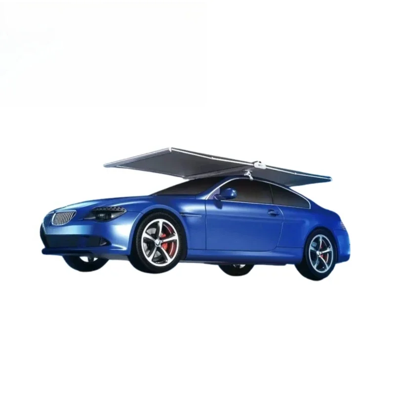 Solar multi-purpose smart car umbrella
