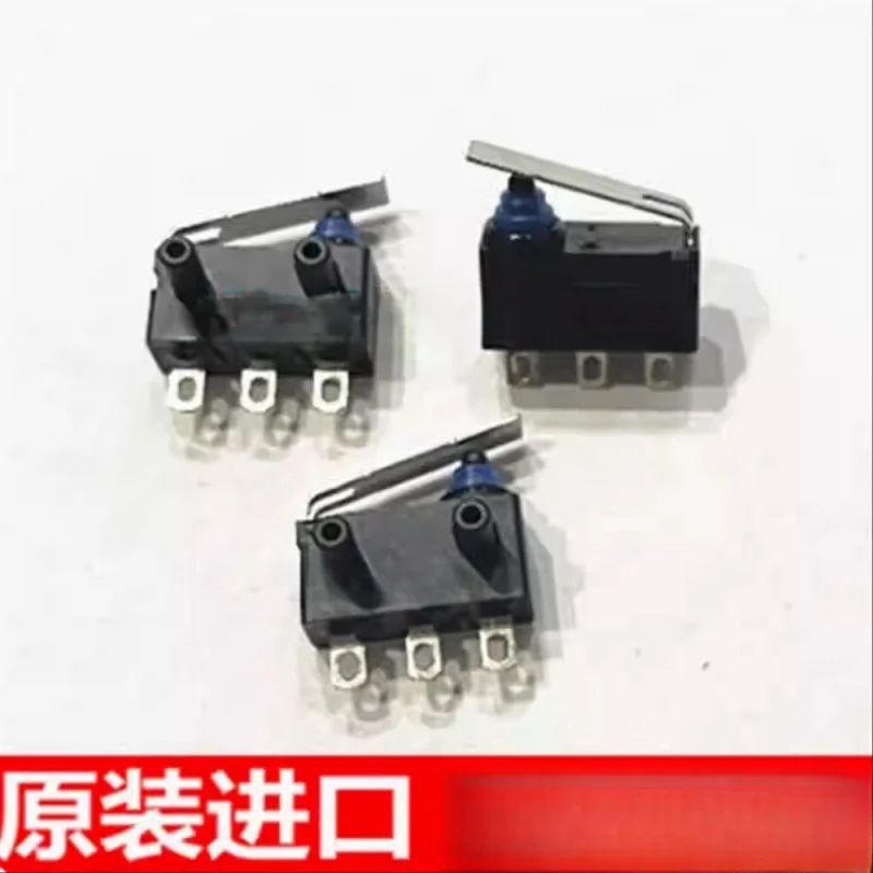 10/100pcs Japan switch D2HW-BR211H sealed waterproof dust key touch switch car micromotion 3 pin with handle