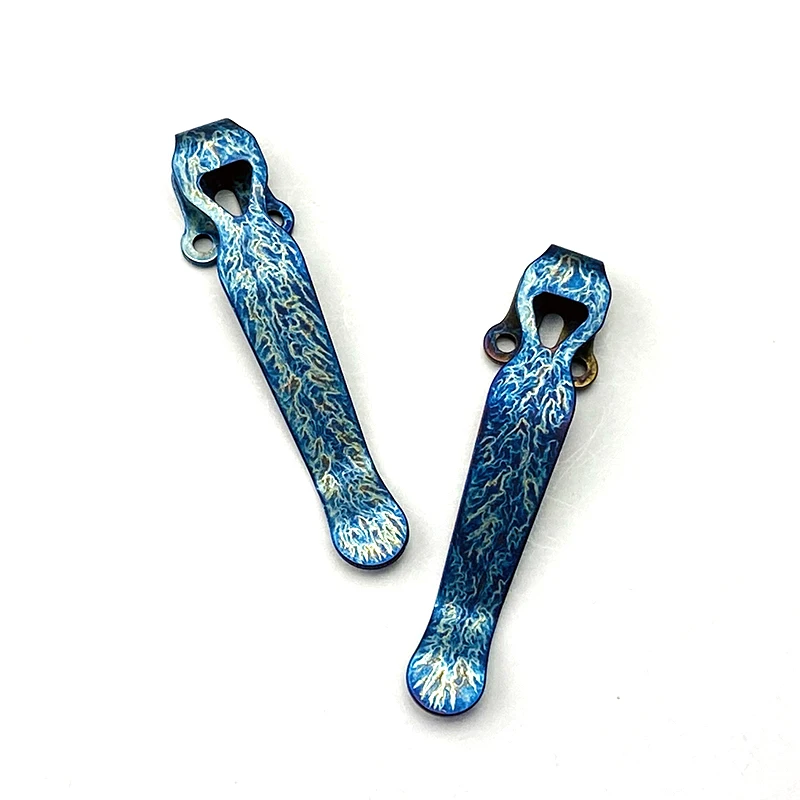 1pc Anodization Titanium Alloy Back Clip for BM 551 Knife DIY Accessories Custom Folding Pocket Knife BM 710 Back Clip parts