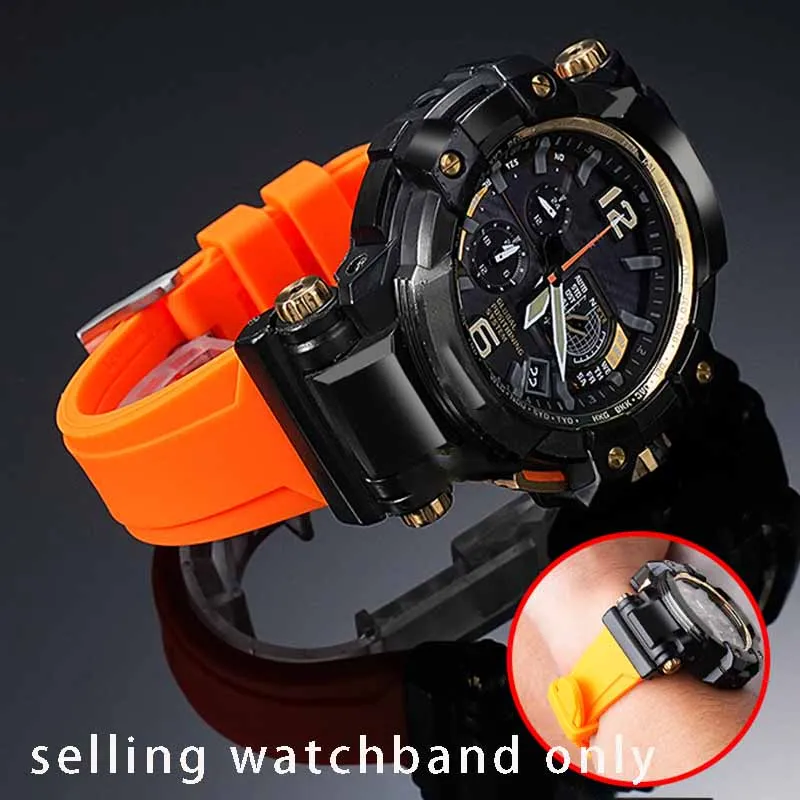 

Модифицированный силиконовый браслет для Casio G-SHOCK Big Air Dominator 5410 GPW-1000, модифицированный силиконовый ремешок для часов из смолы, мужской браслет